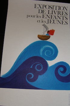 Item #17-6331 Exposition de Livres pour les Enfants et Les Jeunes. (Exhibition Poster). 20th...