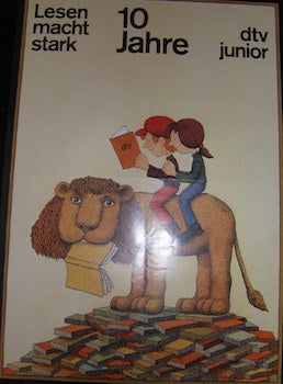 Item #17-6354 Lesen macht stark. 10 Jahre. dtv Junior Geburstags-Program, Summer, 1981. 20th...