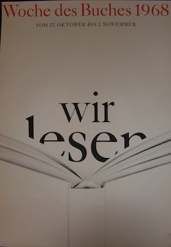Item #17-6377 Woche des Buches. Wir Lesen (Week of the Book. We Read). Berlin. October...