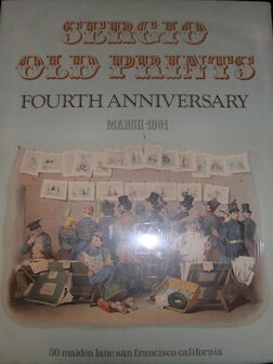 Item #17-6443 Sergio Old Prints. Fourth Anniversary, March 1981. 20th Century American Artist
