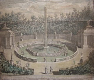 Item #17-6478 Fontaine des Domes dans un des Bosquets des jardins de Versailles. Antoine Herisset