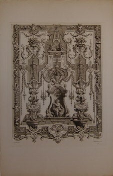 Item #17-6480 18th Century Plate from Ornament Designs, invented by Jean Berain. Jean Berain,...