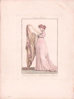 Item #17-6656 (An 8) Mise d’un Jeune Homme; (An 12) Turban de Fantaisie Robe Garnie en...