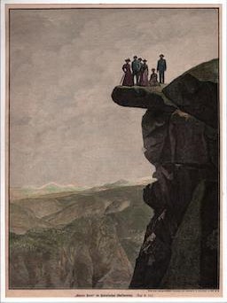 Item #17-6685 Glacier Point in Half Dome, Yosemite National Park. 19th Century German Artist