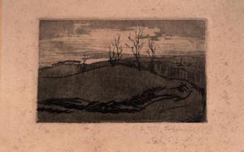 Item #17-6695 [Barren Land], dated 19.9.1919? 20th Century German Artist.