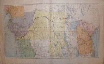 Item #17-6787 A Map of the Route of the Emin Pasha Relief Expedition through Africa. 19th Century engraver.