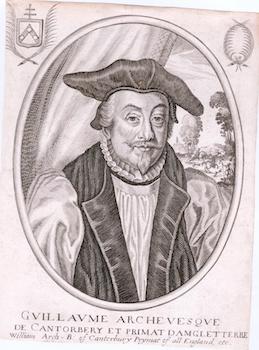 Item #17-6855 Portrait of William Laud, Archbishop of Canterbury. 17th century engraver Anonymous