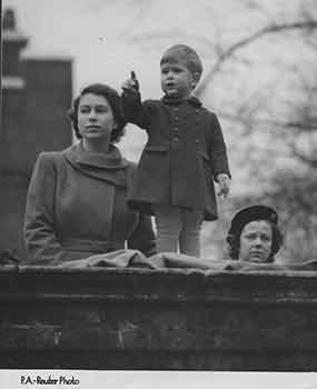 Item #18-0058 Princess Elizabeth and two-year-old Prince Charles watching procession on occasion...