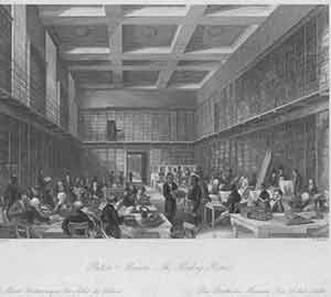 Item #18-0090 The British Museum -- Reading Room. Thomas Hosmer Shepherd, H. Melville, after, engrav