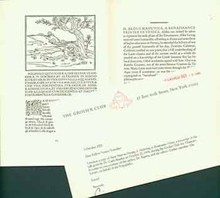 Item #18-0271 Some Notes on Printing & Publishing in Renaissance Venice. Limited to 500...