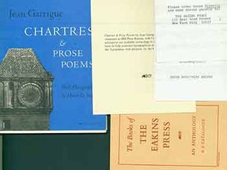 Item #18-0277 Chartres & Prose Poems. Jean. Le Secq Garrigue, Henri, Photo