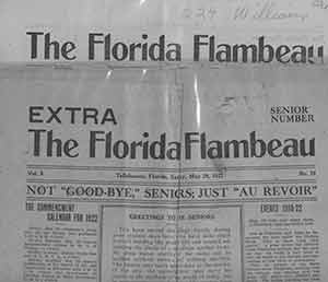 Item #18-0483 The Florida Flambeau, 1921: Vol. 7, Nos. 18 -19, 21 - 25; Vol. 8, No. 29. Limited...