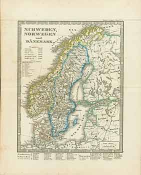 Stieler's Schul Atlas No. 11 - Schweden, Norwegen Und Dnemark. (Map)