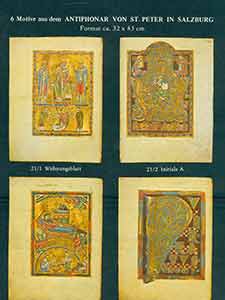 Item #18-0529 6 Motive aus dem Antiphonar Von St. Peter in Salzburg. (Format ca. 32 x 43 cm). (Prospectus only, not full book). Akademische Druck.