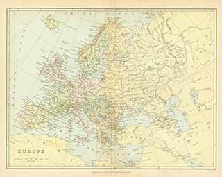 Item #18-0545 Europe (Map). J. Bartholomew