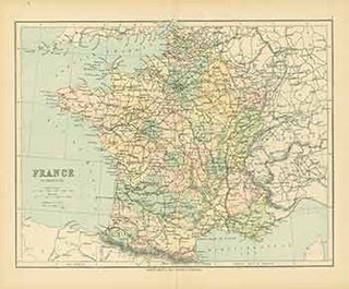Item #18-0547 France in Provinces (Map). George Philip, Son