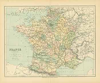 Item #18-0547 France in Provinces (Map). George Philip, Son.
