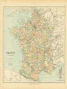 Item #18-0548 France in Departments (Map). George Philip, Son