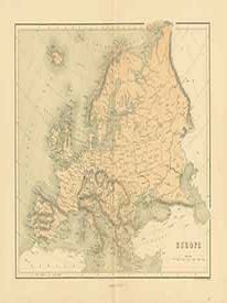 Europe (Map. W. Hughes.