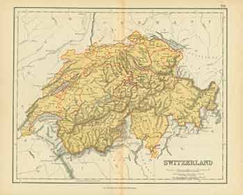 Item #18-0550 Switzerland (Map). J. B. Lippincott, Co.