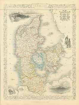 Item #18-0561 Denmark (Map). J. Rapkin, H. Warren, J. B. Allen, Cartographer, Engraver