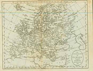 Item #18-0574 An Accurate Map of Europe Compiled from the best Authorities, 1791 (Map). Brookes...