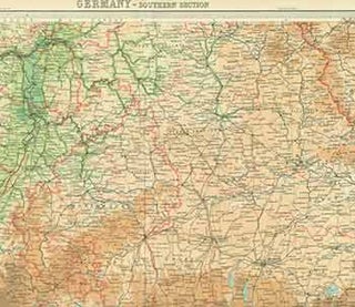 Item #18-0581 Germany -- Southern Section. The Times Atlas Plate 39 (Map). John Bartholomew, Son