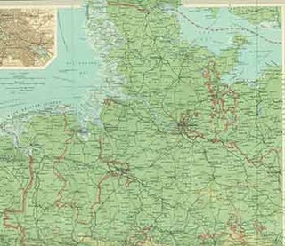 Item #18-0582 Germany -- Western Section. The Times Atlas Plate 40 (Map). John Bartholomew, Son
