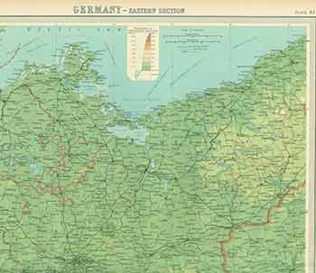 Item #18-0583 Germany -- Eastern Section. The Times Atlas Plate 41 (Map). John Bartholomew, Son.