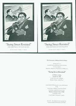 Item #18-0636 “Swing Street Revisited” The Paintings of Davis Quinn. Invitation card for...