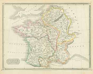 Item #18-0690 Gallia Antiqua (Map of France, Spain and Portugal). 18th Century European Engraver