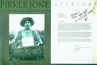 Item #18-0784 Prospectus: Pirkle Jones: California Photographs. (This is a prospectus for the...
