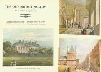 Item #18-0802 The Old British Museum. Folder with 12 color illustrations laid in. British Museum.