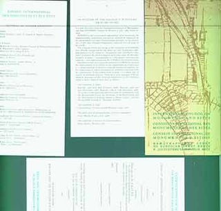 Item #18-0831 International Council on Monuments and Sites. Pamphlet and application forms for...