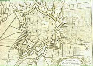 Item #18-0866 Plan of Bethune. A Strong Town in the Earldom of Artois in the Low Countries,...