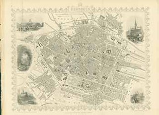 Item #18-0873 Brussels. (19th Century Map). J. Watkins, J. Rapkin, engraver