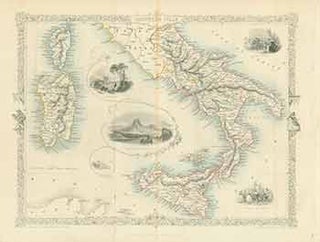 Item #18-0874 Southern Italy. (19th Century Map). J. Rogers, A. H. Wray, engraver