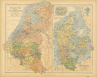Item #18-0877 Denmark. (19th Century Map). A. K. Johnston, engraver