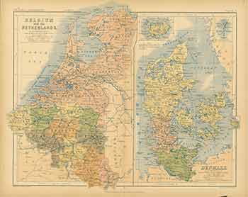 Item #18-0877 Denmark. (19th Century Map). A. K. Johnston, engraver.