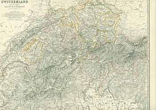 Item #18-0881 Switzerland and the Alps of Savoy & Piedmont. (19th Century Map). Keith Johnston,...