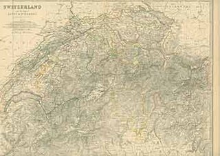 Item #18-0891 Switzerland and the Alps of Savoy & Piedmont. (19th Century Map). Keith Johnston,...