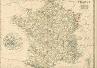 Item #18-0893 France. (19th Century Map). Keith Johnston, engraver