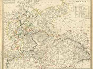 Item #18-0894 Germany General Map. (19th Century Map). J, Walker, engraver
