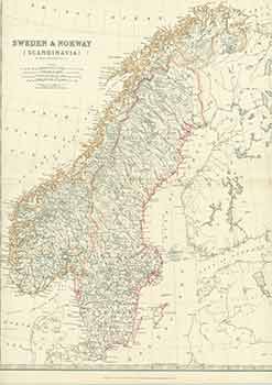 Item #18-0925 Sweden & Norway (Scandinavia). (19th Century Map). Keith Johnston, engraver