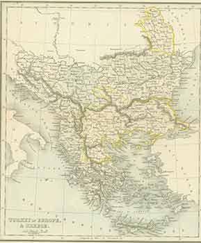 Item #18-0927 Turkey in Europe, & Greece. (19th Century Map). Alex Findlay