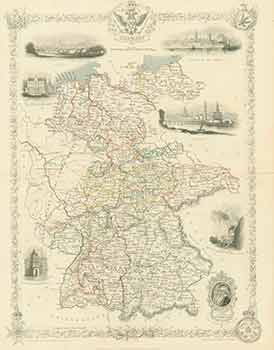 Item #18-0929 Germany (Map). J. Rapkin, N. Whittock, J. Rogers, Cartographer, Engraver