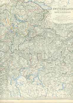 Item #18-0934 Switzerland and the Alps of Savoy & Piedmont. (19th Century Map). Keith Johnston,...