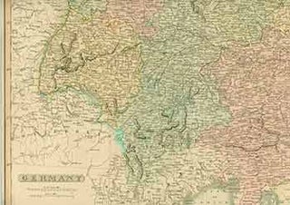 Item #18-0937 Germany. (19th Century Map). 19th Century English Artist