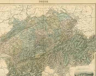 Item #18-0945 Suisse (19th Century map of Switzerland). L. Smith, engraver