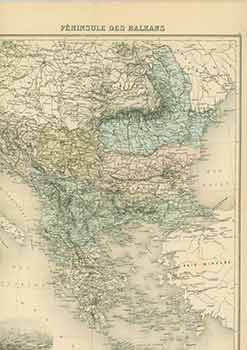 Item #18-0950 Péninsule des Balkans (19th Century map of Balkan Peninsula). L. Smith, engraver